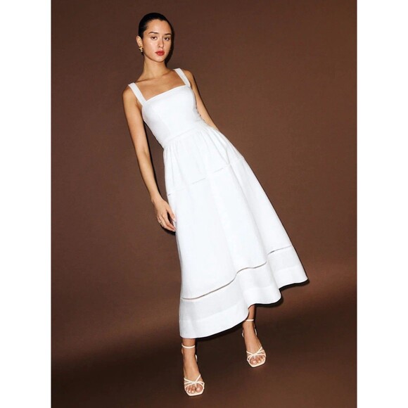 Reformation Dresses & Skirts - NWOT Reformation Everett Linen Dress in White